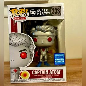 Pop! DC Super Heroes #333 Captain Atom  [metallic silver limited edition]
